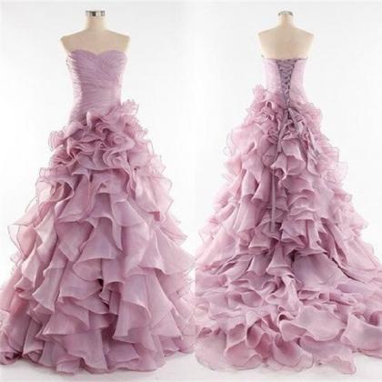 Noble Tulle Party Prom Dresses Sweetheart Collar..