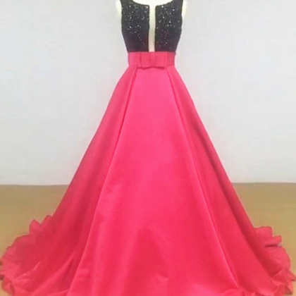 Real Photo Two Tone Ballgown Formal Evening..