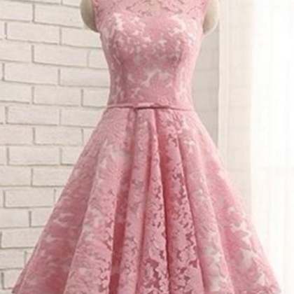 Pink Homecoming Dress,short Prom Dress,elegant..
