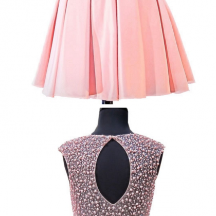 Lovely 8th Grade Prom Dresses A-line Scoop Pearls..