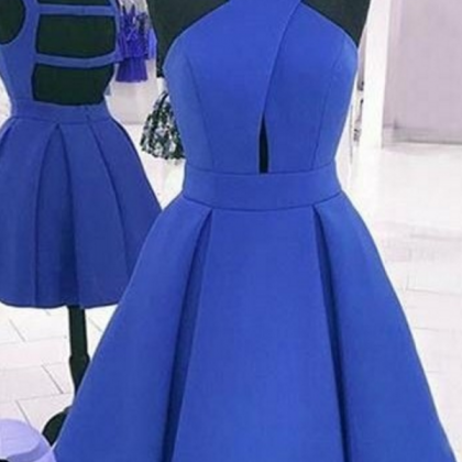 popular blush red open back sexy with short sleeve cocktail homecoming prom dress, BD00133