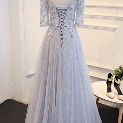 The Mother Of Grey Lace Wedding Dress Starts The..