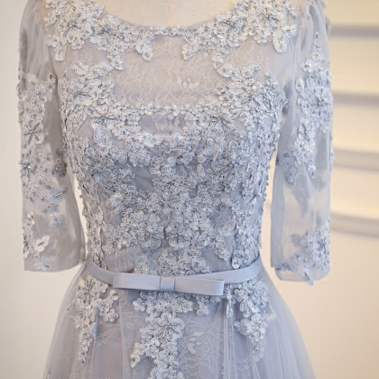The Mother Of Grey Lace Wedding Dress Starts The..