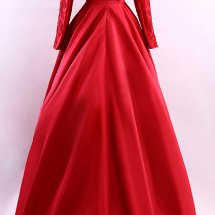 Real Photo Red Gloves Are Elegant Evening Gowns In..