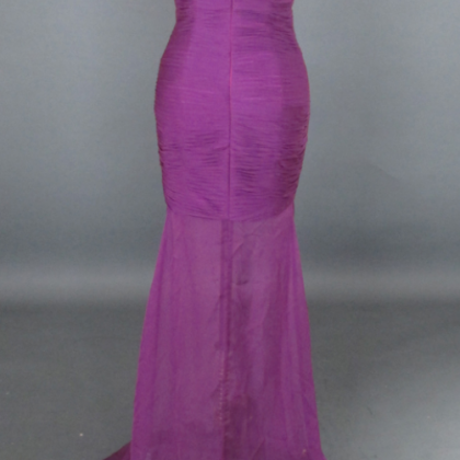 Elegant Yellow Chiffon Mermaid Ruffle Evening Dress Long Evening Gown Y8073