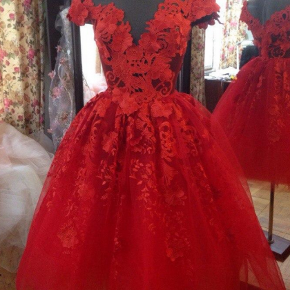 Attractive Red Homecoming Dresses For Juniors..