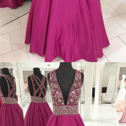Beaded Prom Dresses,long Formal Party Prom Gowns