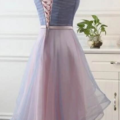Stylish High Low Party Dress, Cute Formal Gowns,..