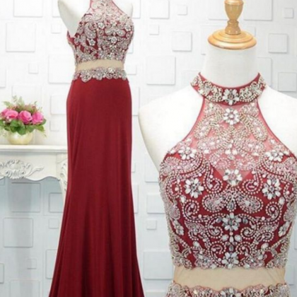 Charming Prom Dress, Sexy Two Piece Prom Dresses,..