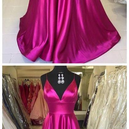 Spark Queen Prom Dresses Elegant, Rose Red Prom..