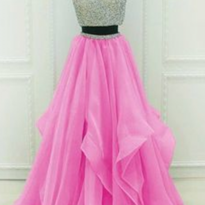 Spark Queen Sequins Beaded Organza Layered Two..