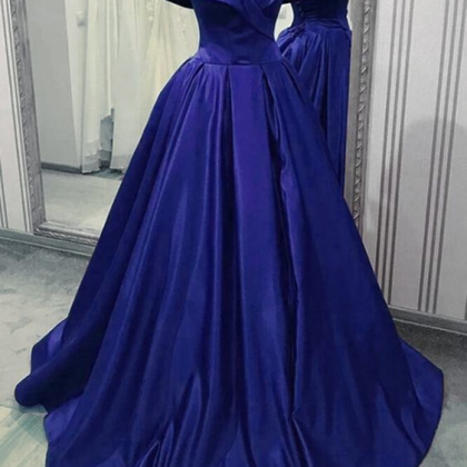 Spark Queen Royal Blue Evening Dress