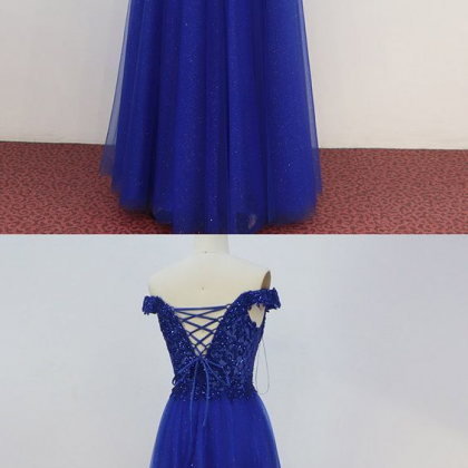 Spark Queen Royal Blue Prom Dress