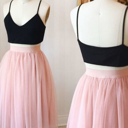 Cute Pink Knee Length Tulle Skirt