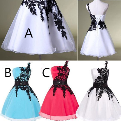 Elegant Short Ball Gown Lace Prom Dresses,lace..