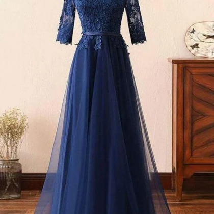 Beautiful Off Shoulder Tulle Prom Gown, Prom Dress