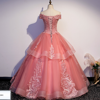 Glam Tulle Layers Ball Gown Princess Party Dress,..