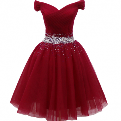 Beautiful Tulle Short Prom Dress, Homecoming Dress..