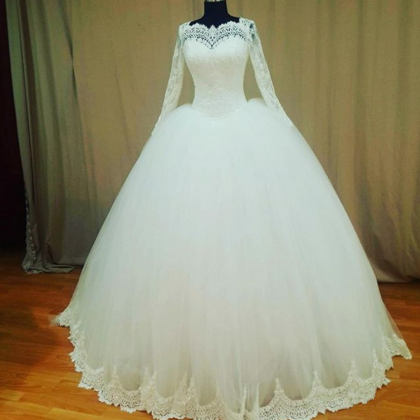 Lace Wedding Dress,real Photos Ball Gowns Wedding..