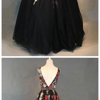 Prom Dress,floral Prom Dresses,vintage Prom..