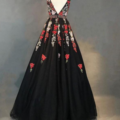 Prom Dress,floral Prom Dresses,vintage Prom..