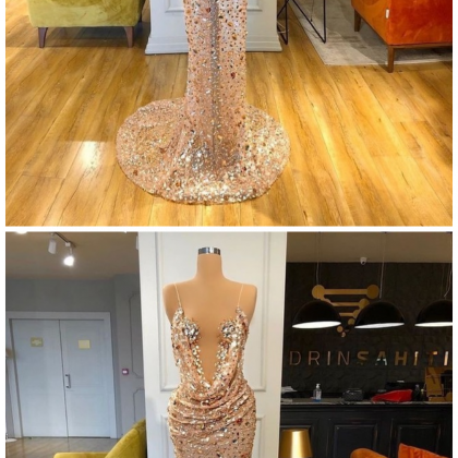 Luxurious Long Prom Dresses With Colorful..