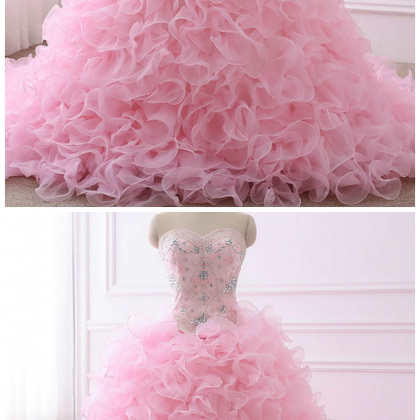Quinceanera Dresses Ball Gown Sweetheart Organza..