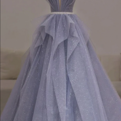 Sweetheart Sequin Long Prom Dress Purple Formal..