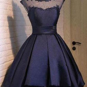 Classy Prom Dresses,navy Blue Homecoming..