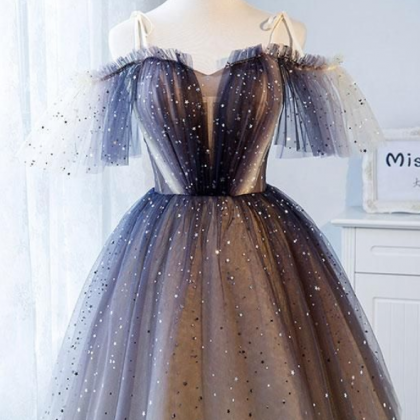 Unique Tulle Short Prom Dress, Tulle Homecoming..