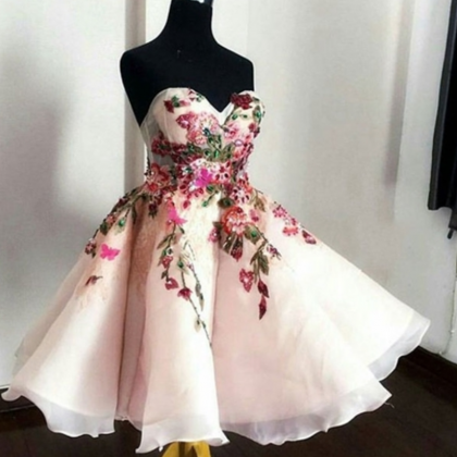 Cute A Line Sweetheart Short Prom Dress,elegant..