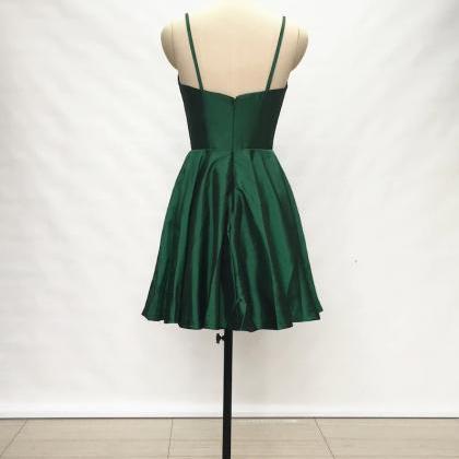 Bridesmaid Dresses,spaghetti Straps Emerald..