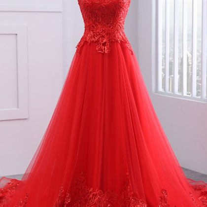 Prom Dresses,lace Party Dress Tulle Long Prom..