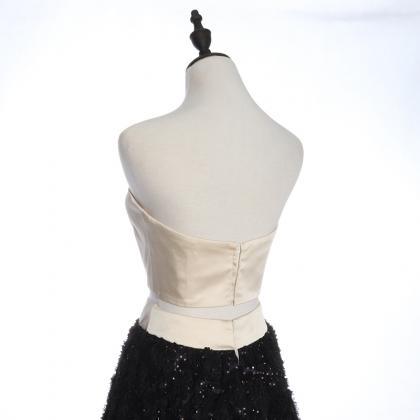 Prom Dresses,strapless Elegant Two Piece Design..