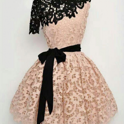 Homecoming Dresses,lace Short Prom Dress, Cute..