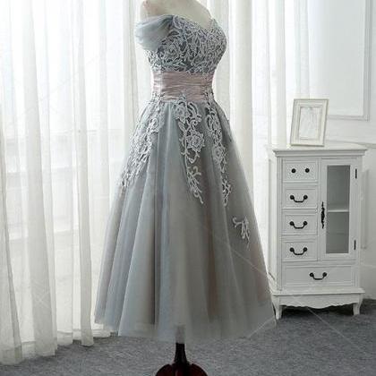 Prom Dresses,lace Tulle Prom Dress, Lace Evening..