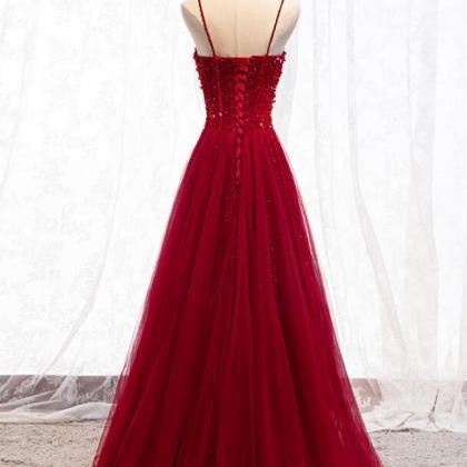 Prom Dresses,beaded Sweetheart Long Formal Dress,..