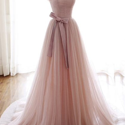 Prom Dresses,tulle long A line prom..