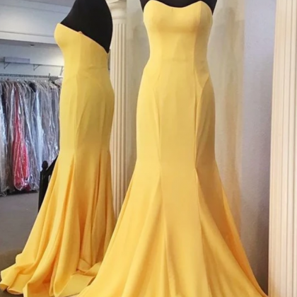Prom Dresses,simple Prom Dress With Sweetheart..