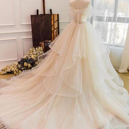 Wedding Dresses,tulle Lace Long Wedding Dress,..