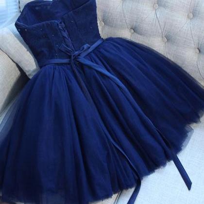 Homecoming Dresses,sweet Neck Tulle Short Prom..