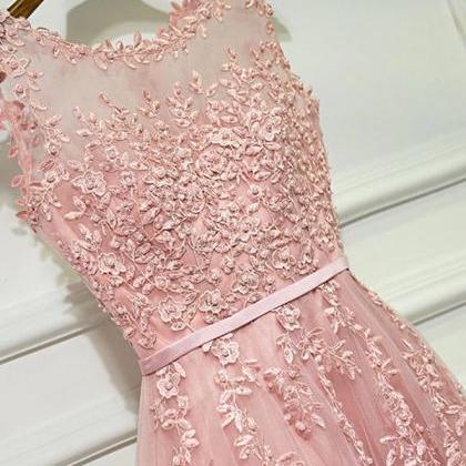 Prom Dresses,lace Tulle Long A Line Prom Dress,..