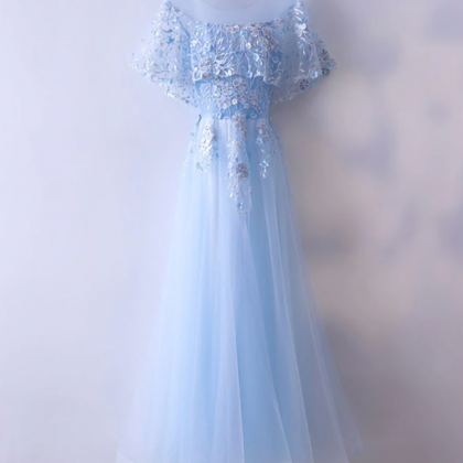 Prom Dresses, Tulle Lace Long Prom Dress, Evening..