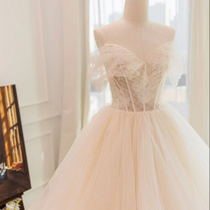 Prom Dresses,tulle Lace Long Wedding Dress, Lace..