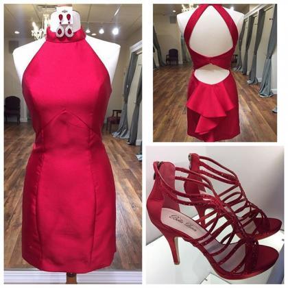 Homecoming Dresses,satin Homecoming Dresses,open..