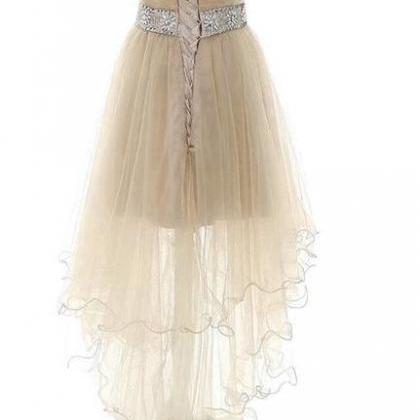 Light Champagne Party Dress, Homecoming Dresses