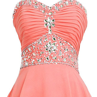 Sweetheart Homecoming Dresses, A-line Beading..
