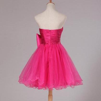 Black Pleats Flattering Strapless Sleeveless Homecoming Dress with Slit