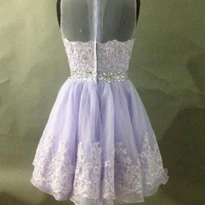 Tulle Beaded Prom Dress,sexy Prom Dress With..