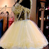 Yellow Prom Dress,short Prom Dress,junior Prom..